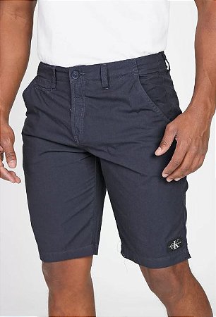 BERMUDA COLOR CHINO SARJA CATIO CALVIN KLEIN JEANS AZUL MARINHO