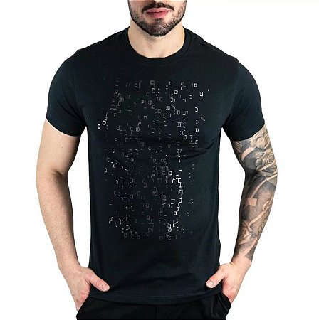 CAMISETA ESTAMPA CODIGO ARAMIS PRETO CS.11.0038
