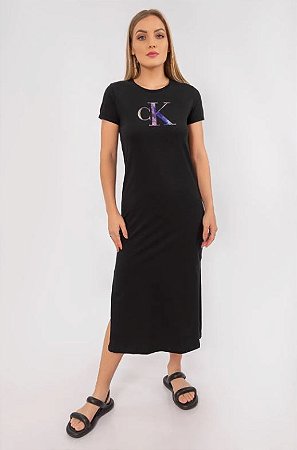 VESTIDO CKJ CK GALAXY PRETO CF2PR30VM373