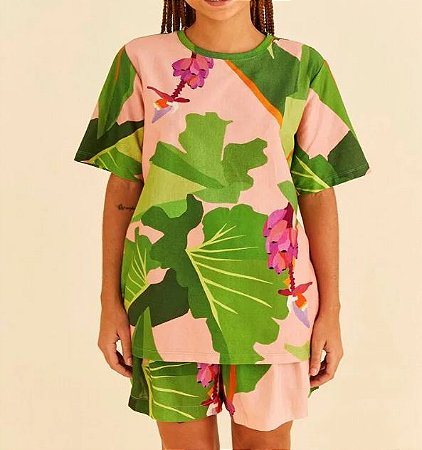 T-SHIRT TROPICALIST ESTAMPADA FARM 320582