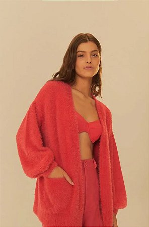 CASULO PELINHO COM BOLSO CORAL FARM 323413
