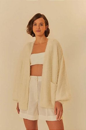 CASULO PELINHO COM BOLSO OFF WHITE FARM 323413