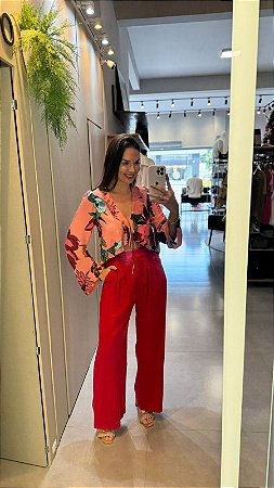 BLUSA CALOR FLORAL ESTAMPADO FARM 327034