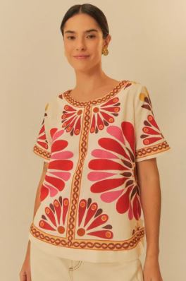 TSHIRT FLOREJO ESTAMPADA FARM 326189