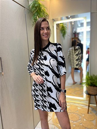 VESTIDO TSHIRT PANTERAS ESTAMPADO FARM 337461