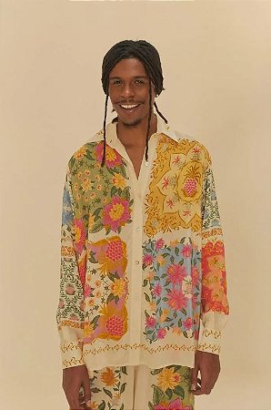 CAMISA LENÇO AMALFI ESTAMPADA FARM 338256