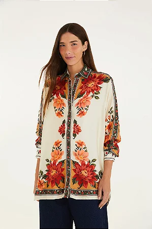 Camisa Manga Longa Flor do Rio Farm