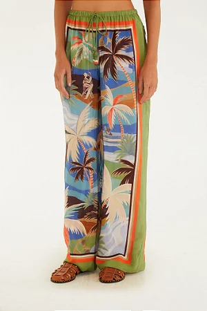 Calça Estampada Lenço Bem Querer
