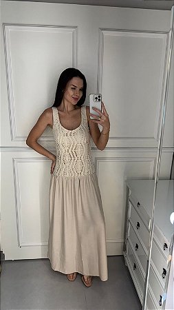 Vestido Super Midi Sem Mangas MYFT 502VE011959
