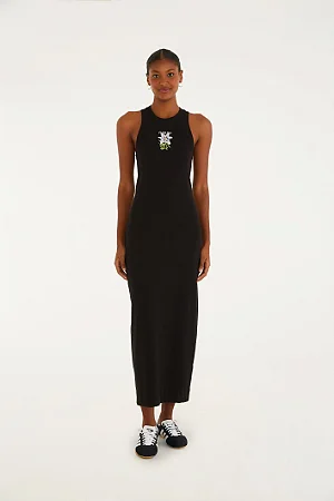 Vestido Midi Rib Maxi Flor FARM 351799