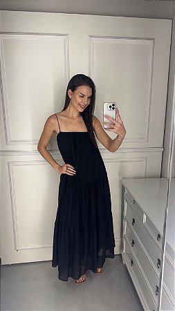 Vestido Alcinhas Marias PRETO FARM 345888