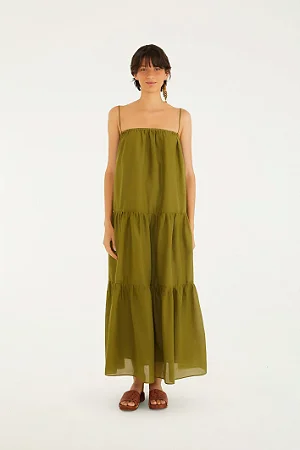Vestido Alcinhas Marias VERDE FARM 345888