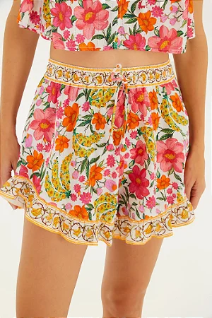 Short Estampada Banana Flor FARM 349762