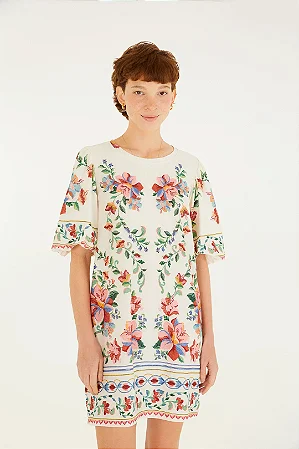 Vestido T-shirt MG fofa Brisa Serena FARM 351325