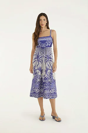 Vestido Midi Afeto Tropical E Farm 346526