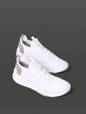 Tênis Feminino Air Knitting Calvin Klein Jeans Branco CF5PC43TE591_0900