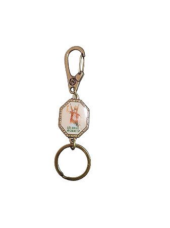 Chaveiro Oitavado Personalizado De São Miguel Arcanjo