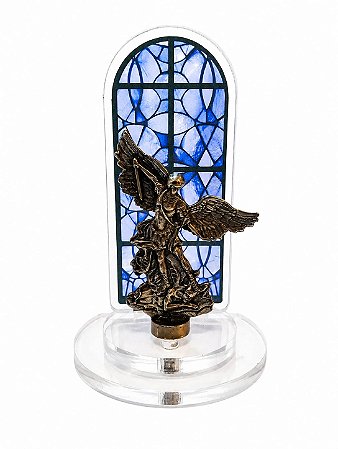 Mini Oratório Vitral com Bibelo