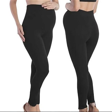 Calça Legging Confortável Para Gestante Grávidas Cintura Alta Love Secret