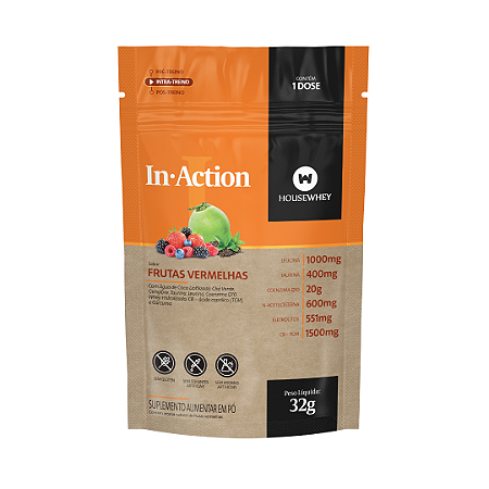 IN-ACTION - Frutas Vermelhas - caixa 15 sachês individuais 32g