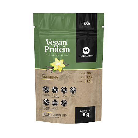 SACHÊ VEGAN PROTEIN - BAUNILHA - 36g
