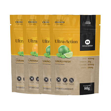ULTRA ACTION - MIX DE SABORES - caixa com 12 sachês