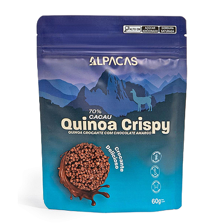ALPACAS - CEREAL CRISPY  QUINOA - Chocolate Amargo 70% - 60g