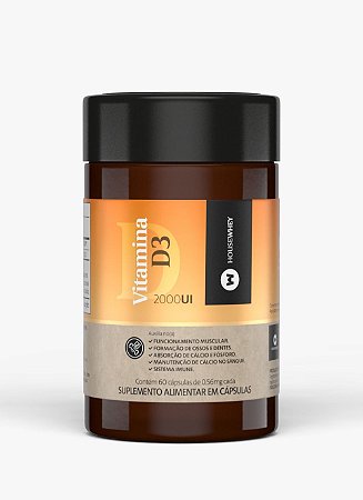 VITAMINA D3 2000 UI - 30 Caps.