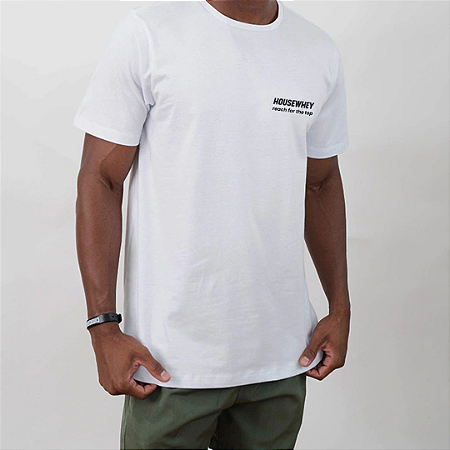 CAMISETA Housewhey -  VIVA A NATUREZA DO ESPORTE - (Branca)