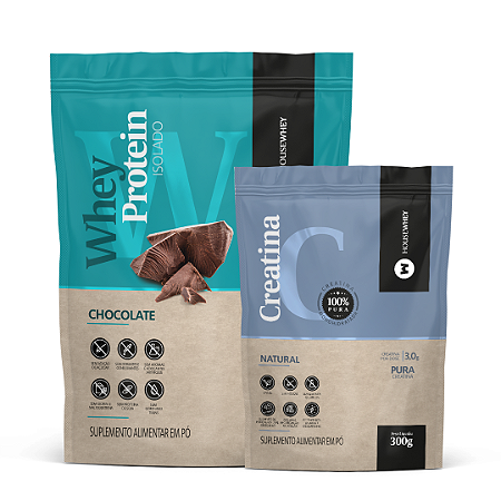COMBO CLASSIC II – WHEY PROTEIN  ISOLADO CHOCOLATE + CREATINA