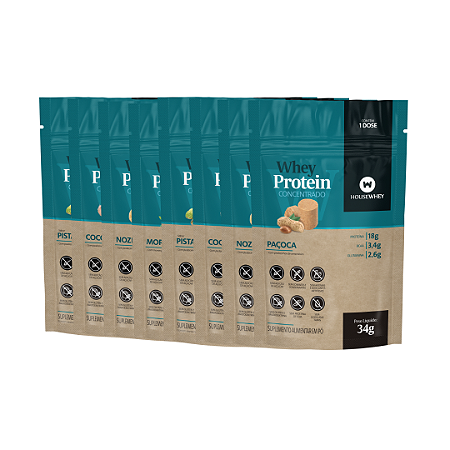 KIT DEGUSTE WHEY PROTEIN CONCENTRADO - 09 SABORES