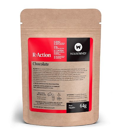 R-ACTION - CHOCOLATE - caixa com 12 sachês de 64g