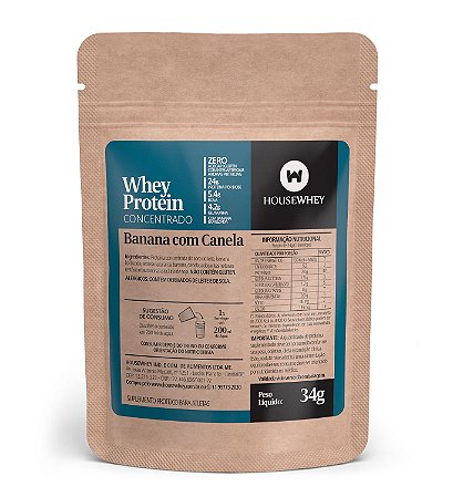 SACHÊ WHEY PROTEIN CONCENTRADO BANANA COM CANELA - 34g