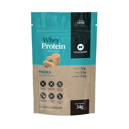 SACHÊ WHEY PROTEIN ISOLADO PAÇOCA - 34g