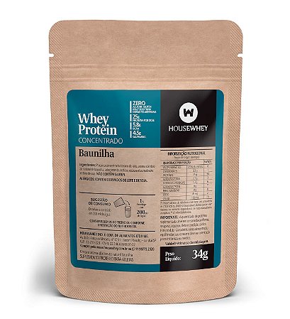 WHEY PROTEIN CONCENTRADO - BAUNILHA - caixa com 15 sachês de 34g