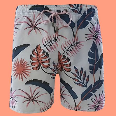 Short Água Harman Branco Floral