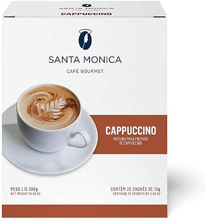 Cappuccino Monodose Santa Monica - 20 sachês de 15g cada