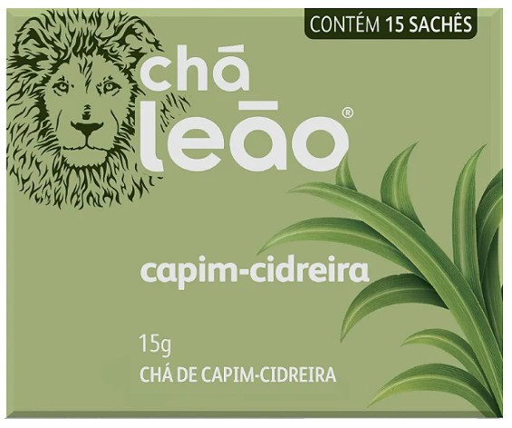 Chá Leão Capim Cidreira 15g em sachês - 15 Unidades