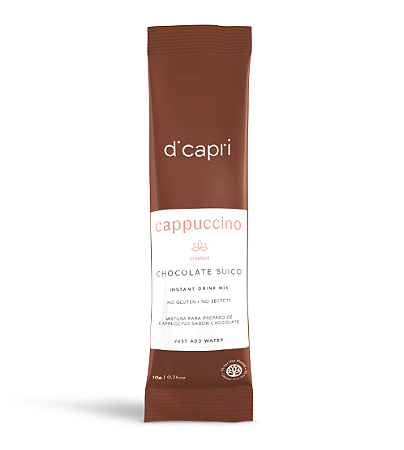 Cappuccino Chocolate Suiço DiCapri - 100 sachês de 10g