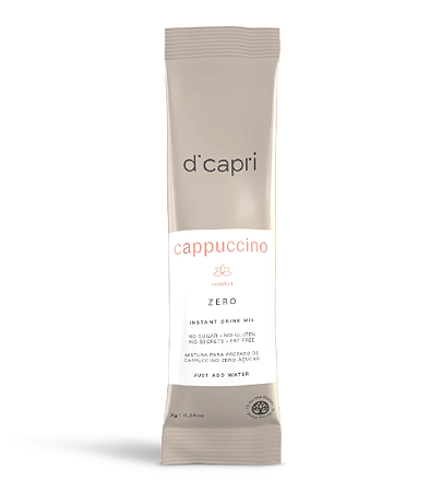 Cappuccino Zero DiCapri - 100 sachês de 7g
