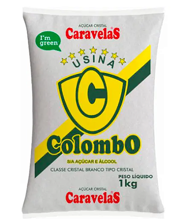 Açúcar Cristal Caravelas - 1Kg