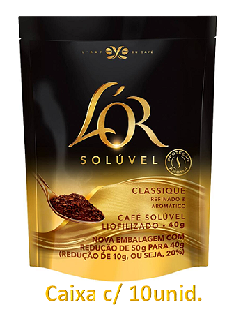 Café Solúvel LOR Classique - 40g - cx c/ 10 unidades