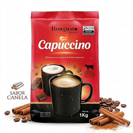Cappuccino com Canela Bongusto 1kg