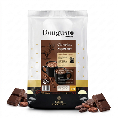 Chocolate Superiore Sem Açúcar Bongusto 1kg
