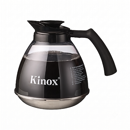 Jarra Decanter Comercial Kinox 1,7L para Cafeteiras Profissionais (Base Inox)