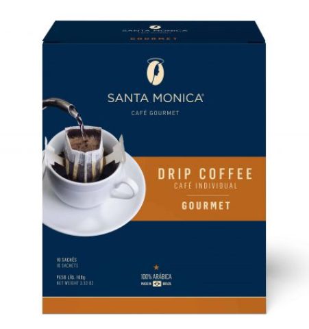 Café Santa Monica Drip Coffee Gourmet 10 unidades