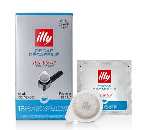 Café illy Sachês E.S.E - Descafeinado - 18un