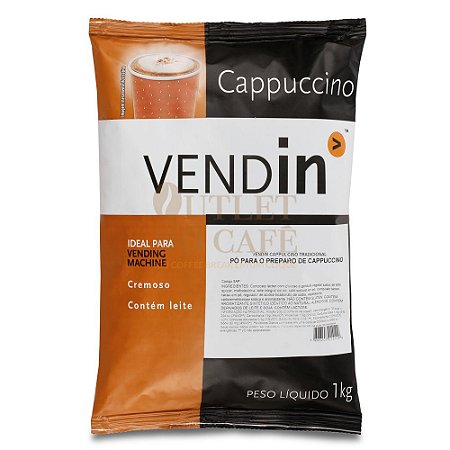 Cappuccino Solúvel Tradicional - Vendin - 1kg