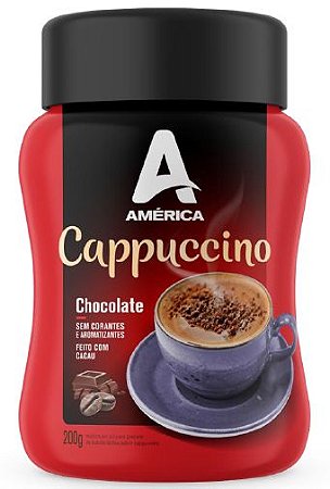 Cappuccino América Chocolate - Pote de 200g