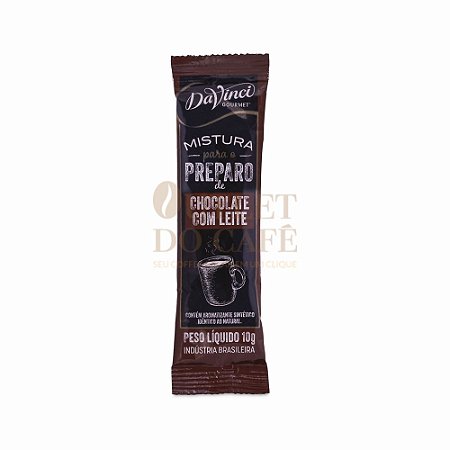 Stick's solúvel Chocolate com Leite DaVinci - Caixa c/ 100x10g